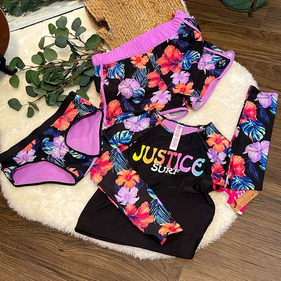 Justice Surf Floral Swim Set - Picture 3 of 3